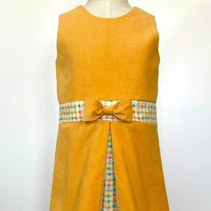 4T Yellow Corduroy Dress